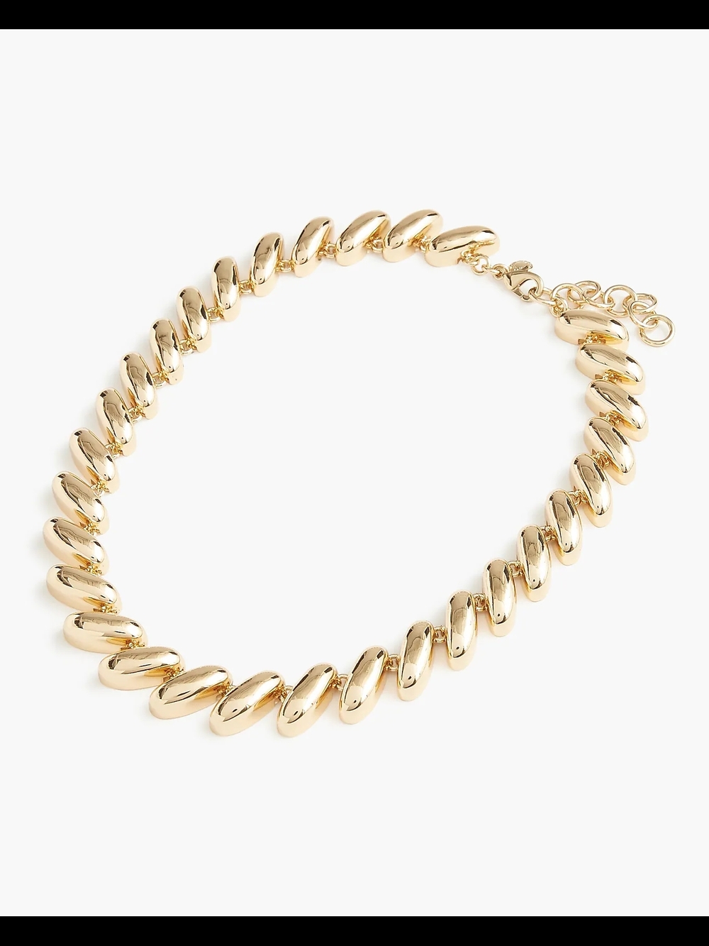 J. Crew Spiral Chain Statement Necklace, Gold